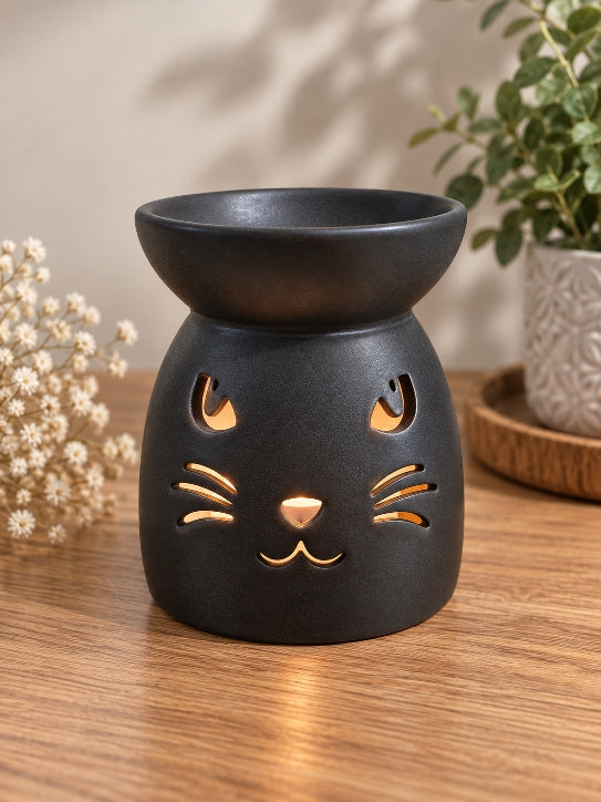 Brûle-parfums Chat Noir